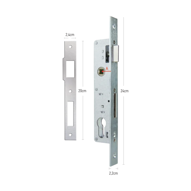 ΚΛΕΙΔΑΡΙΑ ΓΙΑ ΜΕΤΑΛΛΙΚΗ ΠΟΡΤΑ ΣΤΕΝΗ 85MM HUGO