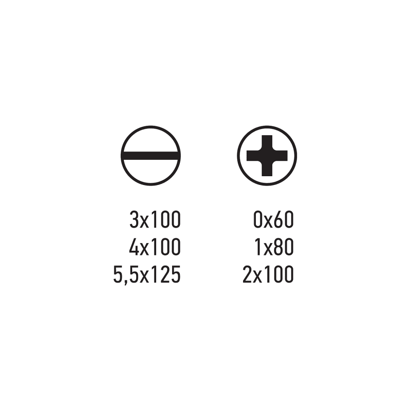 Κατσαβίδια Ίσια και Σταυρού VDE 7τμχ 70744 Benman